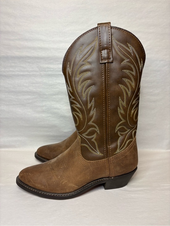 Laredo Shoes - Laredo Kadi Womens Leather Brown Western Cowboy Boots Size 6M Pull On #5964